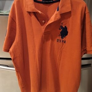 U.S. Polo Assn burnt orange polo shirt
